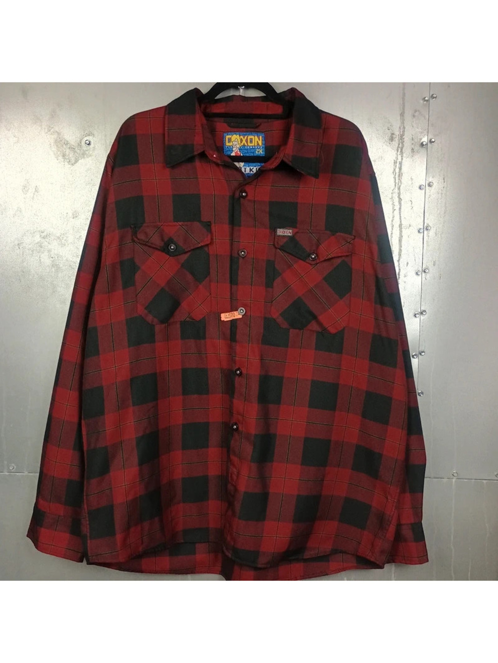 Dixxon Flannel TKO Plaid Button Up Shirt XXL Casual Heavyweight
